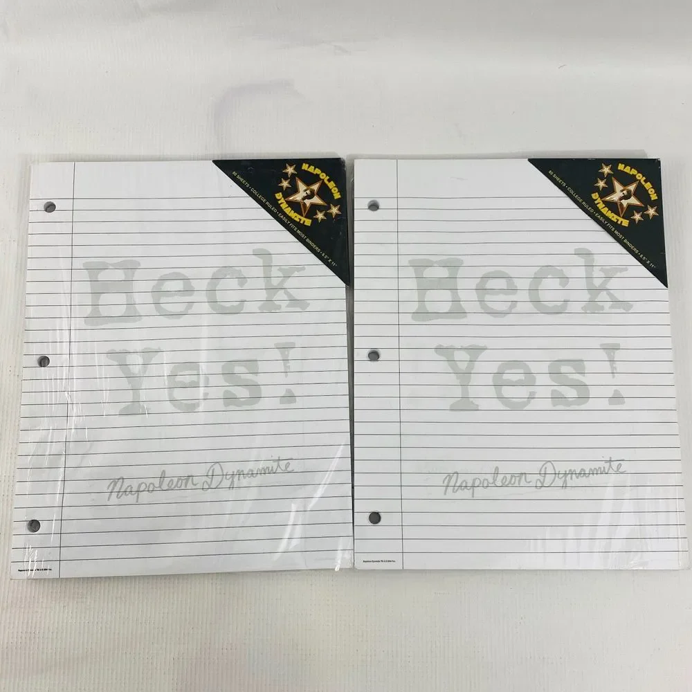 Napoleon Dynamite School Supplies‎ Lot Folders Loose Leaf Paper Heck Yes! Liger